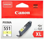Canon CLI-551XL Y Yüksek Kapasiteli Orijinal Sarı Mürekkep Kartuşu 6446B001