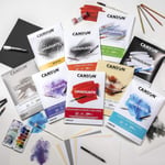 CANSON Graduate - C400110379 yağlı ve akrilik kağıt bloğu, DIN A5, 20 yaprak, 290 g/m² - Seçenekler: DIN A4, DIN A5, DIN A3