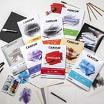CANSON Graduate - C400110379 yağlı ve akrilik kağıt bloğu, DIN A5, 20 yaprak, 290 g/m² - Seçenekler: DIN A4, DIN A5, DIN A3