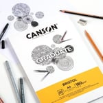 CANSON Graduate - C400110382 Bristol Block, DIN A5, 20 yaprak, 180 g/m² - Seçenekler: DIN A5, DIN A4