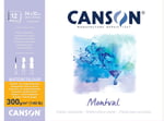 Canson Pad Canmontv 12S 24X32 300G Suluboya Blokları - Seçenekler: Spiral ciltli, Tek taraflı yapıştırma....