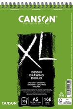 Canson Xl Draw Eskiz ve Resim Defteri, Spiralli, 30 Sayfa, A5, 160G