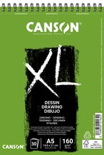 Canson Xl Draw Eskiz ve Resim Defteri, Spiralli, 30 Sayfa, A5, 160G