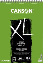 Canson Xl Draw Eskiz ve Resim Defteri, Spiralli, 50 Sayfa, A3, 160G - Seçenekler: 297 x 432 mm, 210 x 309 mm