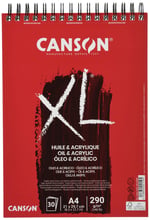 CANSON XL® Huile & Acrylique, yağlı ve akrilik boya bloğu, DIN A4, 30 yaprak, 290 g/m² - Seçenekler: DIN A4, DIN A3