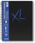 CANSON XL kağıt, dokulu, karışık medya, 300 g/m², A4, orta tanecikli, spiral blok, uzun sayfa, 34 beyaz yaprak, profesyonel sanatç - Seçenekler: A4, 300 g/m², 34 yaprak, A4, 160 g/m², 60 yaprak, A5...