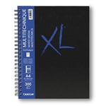 CANSON XL kağıt, dokulu, karışık medya, 300 g/m², A4, orta tanecikli, spiral blok, uzun sayfa, 34 beyaz yaprak, profesyonel sanatç - Seçenekler: A4, 300 g/m², 34 yaprak, A4, 160 g/m², 60 yaprak, A5...
