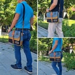 Cappadocia Vintage 4046 Postacı Laptop Omuz Seyahat Suya Dayanıklı Mumlu Kanvas Evrak Çantası