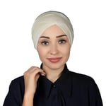 Çapraz Dış Tesettür Bonesi Penye