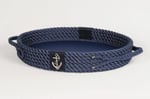 captainRa Marine Deri Tabanlı Tepsi (Oval) | Lacivert