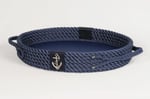 captainRa Marine Deri Tabanlı Tepsi (Oval) | Lacivert