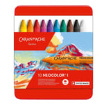 Caran d'Ache 107020 Neocolor I, 10 Renkli̇ Set