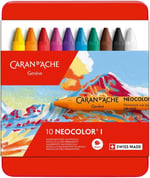 Caran d'Ache 107020 Neocolor I, 10 Renkli̇ Set