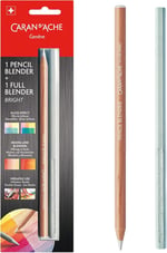 Caran d'Ache Blender Kalem Full Blender Bright Ahşap Çerçeveli 2 Parçalı, 0902.301, Tek Boy, Çok Renkli, Çok Renkli