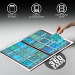 CardGuard Trading Card Pro-Folio, 9 Cepli Yan Yükleme Sayfaları, 360 Kart Tutar, Beyaz
