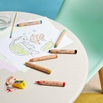 Carioca 3 In 1 Jumbo Bebek Ahşap Gövdeli Boya Kalemi 6'Lı,Kalemtraş Hediyeli - Seçenekler: 6'Lı, 10'Lu