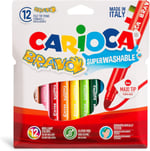 Carioca Bravo Süper Yıkanabilir Keçeli Boya Kalemi 12'li