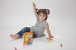 Carioca Jumbo Bebek Elleri Kirletmeyen Pastel Boya Kalemi 8'Li 2 Yaş+