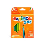Carioca Jumbo Bebek Üçgen Kuru Boya Kalemi, 10'Lu