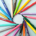 Carioca Super Brush Fırça Uçlu Keçeli Boya Kalemi 10'Lu,Nisan 2018