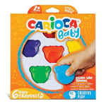 Carioca Teddy Bebek Crayons 6'Li +1 Yaş