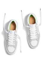 Cariuma Vallely Leather Accents Beyaz - Gri Deri Sneaker Ayakkabı, 421401W62W
