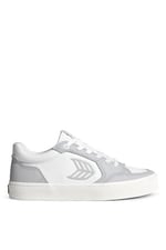 Cariuma Vallely Leather Accents Beyaz - Gri Deri Sneaker Ayakkabı, 421401W62W