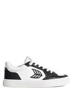 Cariuma Vallely Leather Accents Beyaz - Siyah Deri Sneaker Ayakkabı, 421401W74M