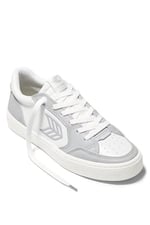 Cariuma Vallely Leather Accents Beyaz - Gri Deri Sneaker Ayakkabı, 421401W62W
