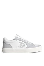 Cariuma Vallely Leather Accents Beyaz - Gri Deri Sneaker Ayakkabı, 421401W62W