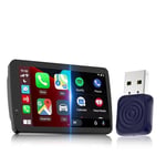 Carlinkit Kablosuz CarPlay/Android Otomatik Adaptör USB Mini Ultra Fabrika Kablolu CarPlay ve OEM Kablolu Android Otomatik, Tak ve Çalıştır Kablosuz CarPlay/Android Otomatik Dongle iOS 10 ve Android