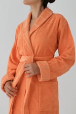 Carmine Robe Desert - Ekstra Yumusak, Modern ve Ozel Tasarim%100 Pamuk unisex SALYAKA Bornoz