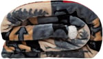 Carstens, Inc. Lake House Rustik Kabin Sherpa Muflon Büyük Battaniye, 137,2 cm x 172,7 cm, Mavi