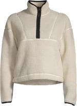 Casall Balıkçı Yaka Zip Ceket, L, 5002972597, Beyaz, Kadın