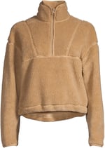 Casall Balıkçı Yaka Zip Ceket, L, 5002972601, Bej, Kadın