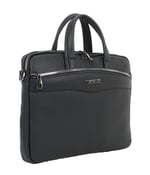 Case Club Unisex Siyah El Çantası Slim Model Omuz Askılı 13,3'' 14'' inç Laptop Bölmeli Siyah