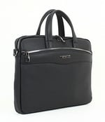 Case Club Unisex Siyah El Çantası Slim Model Omuz Askılı 13,3'' 14'' inç Laptop Bölmeli Siyah