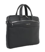 Case Club Unisex Siyah El Çantası Slim Model Omuz Askılı 13,3'' 14'' inç Laptop Bölmeli Siyah