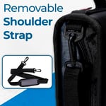 Case-it The Mighty Zip Tab Fermuarlı Klasör - 7,5 cm O Halkalar - 5 Renkli Sekme Genişleyen Dosya Klasörü - Çoklu Cep - 600 Sayfa Kapasitesi - Omuz Askısı ile B - Seçenekler: 1 Pack, Case of 6, Single