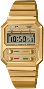 Casio A100WEG-9ADF Kol Saati, Altın Sarısı, Standart