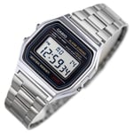 Casio A158WA-1DF Retro Unisex Kol Saati , Gri , Standart