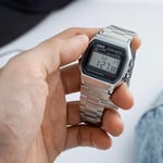 Casio A158WA-1DF Retro Unisex Kol Saati , Gri , Standart