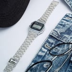 Casio A158WA-1DF Retro Unisex Kol Saati , Gri , Standart