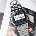 Casio A158WA-1DF Retro Unisex Kol Saati , Gri , Standart