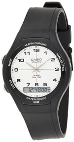 Casio AW-90H-7BVDF Kol Saati , Siyah , Standart
