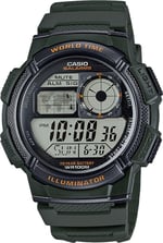 Casio Erkek yetişkin AE-1000W-3AVDF Kol Saati Yeşil Standart