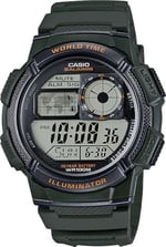Casio Erkek yetişkin AE-1000W-3AVDF Kol Saati Yeşil Standart
