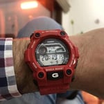 Casio G-7900A-4DR G-Shock Erkek Kol Saati, Kırmızı, Standart