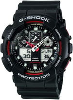 Casio G-Shock Men's Watch in Resin with Anti Slip Over Sized Buttons - Water Resistant & Anti Magnetic