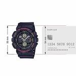 Casio GA-140-1A4DR G-Shock Erkek Kol Saati, Siyah, Standart
